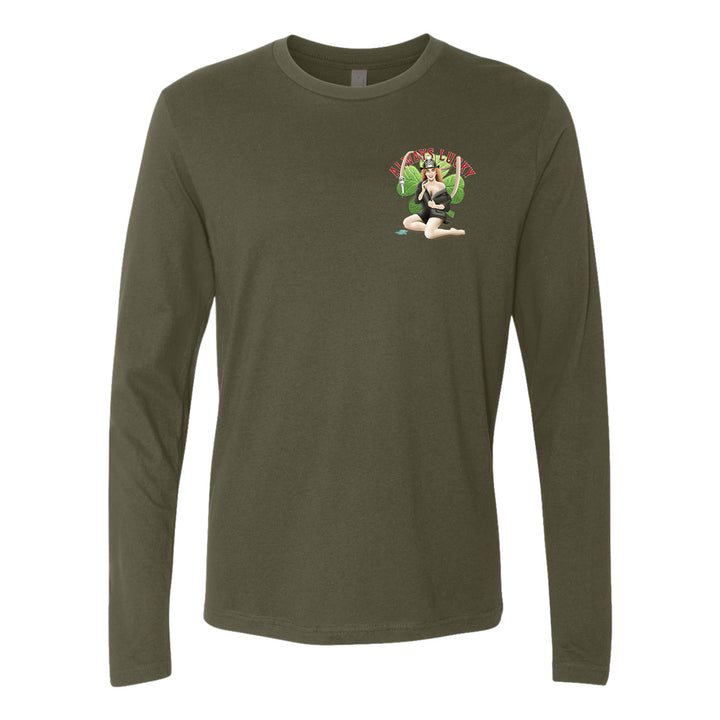 Always Lucky firefighter long sleeve t-shirt with premium fit for first responders