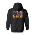 Customized USA Flag Fire Chaplain Premium Hoodie