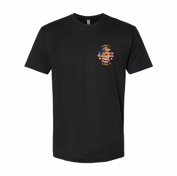 Customized Fire Chaplain USA flag t-shirt
