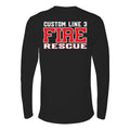 Customized Red & White Fire Rescue Duty Premium Long Sleeve Shirt