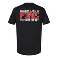 Customized Red and White Fire Department Premium T-Shirt