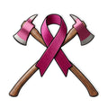 Breast Cancer Dual Axe Decal