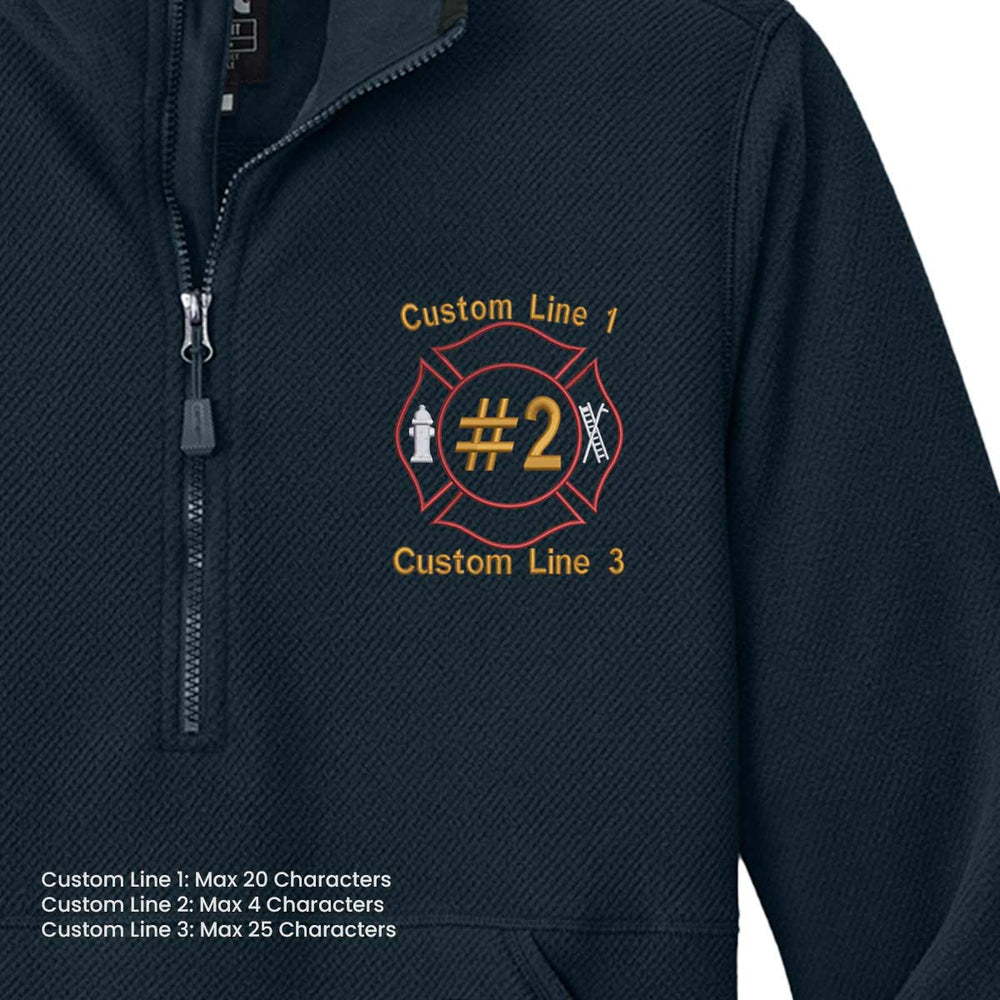 Fleece jacket featuring two front zippered pockets for secure storage, with the Carhartt label sewn on the left pocket.