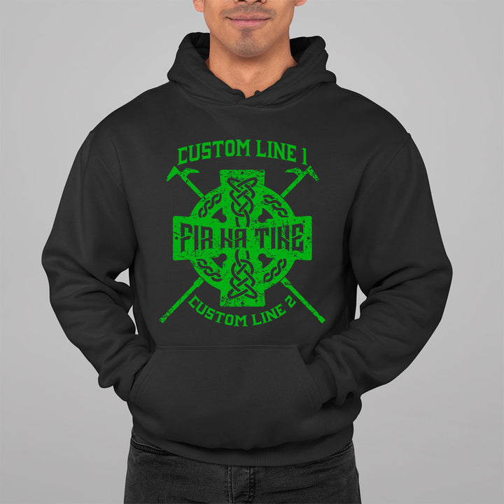 custom Irish firefighter hoodie jacket
