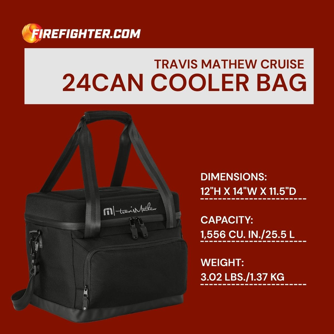 TravisMathew 24-Can Cooler Bag with Fire Dept Maltese Embroidery