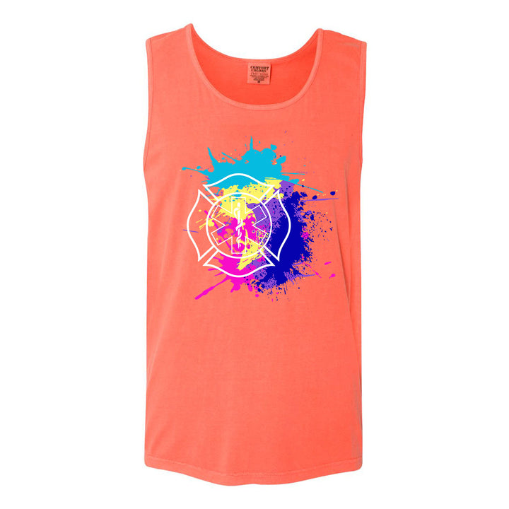 FFC 343 Fire Rescue Miami Vice Heavyweight Tank Top