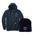 Carhartt® Midweight Zip-Up Hoodie & Beanie Bundle