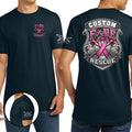 Industrial Breast Cancer Awareness Fire Rescue Custom T-Shirt