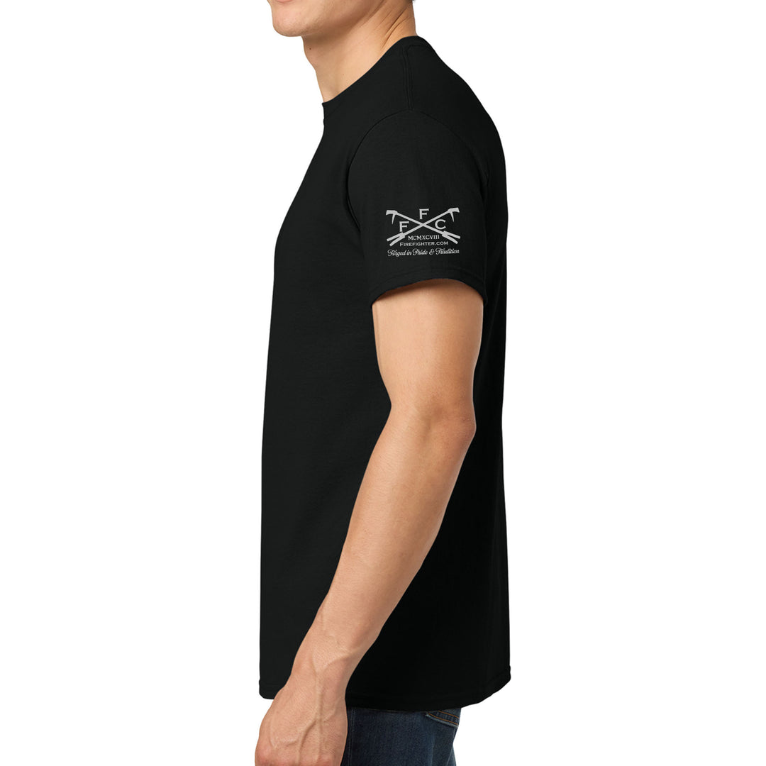 Industrial Breast Cancer Awareness Fire Department Custom T-Shirt