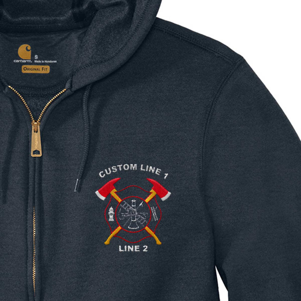 Durable 10.5-ounce cotton-poly blend hoodie designed for comfort and longevity, ideal for firefighters.