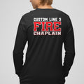 Customized Red and White Fire Chaplain Premium Long Sleeve Shirt