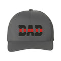 Thin Red Line Dad Embroidered  Delta FlexFit Hat