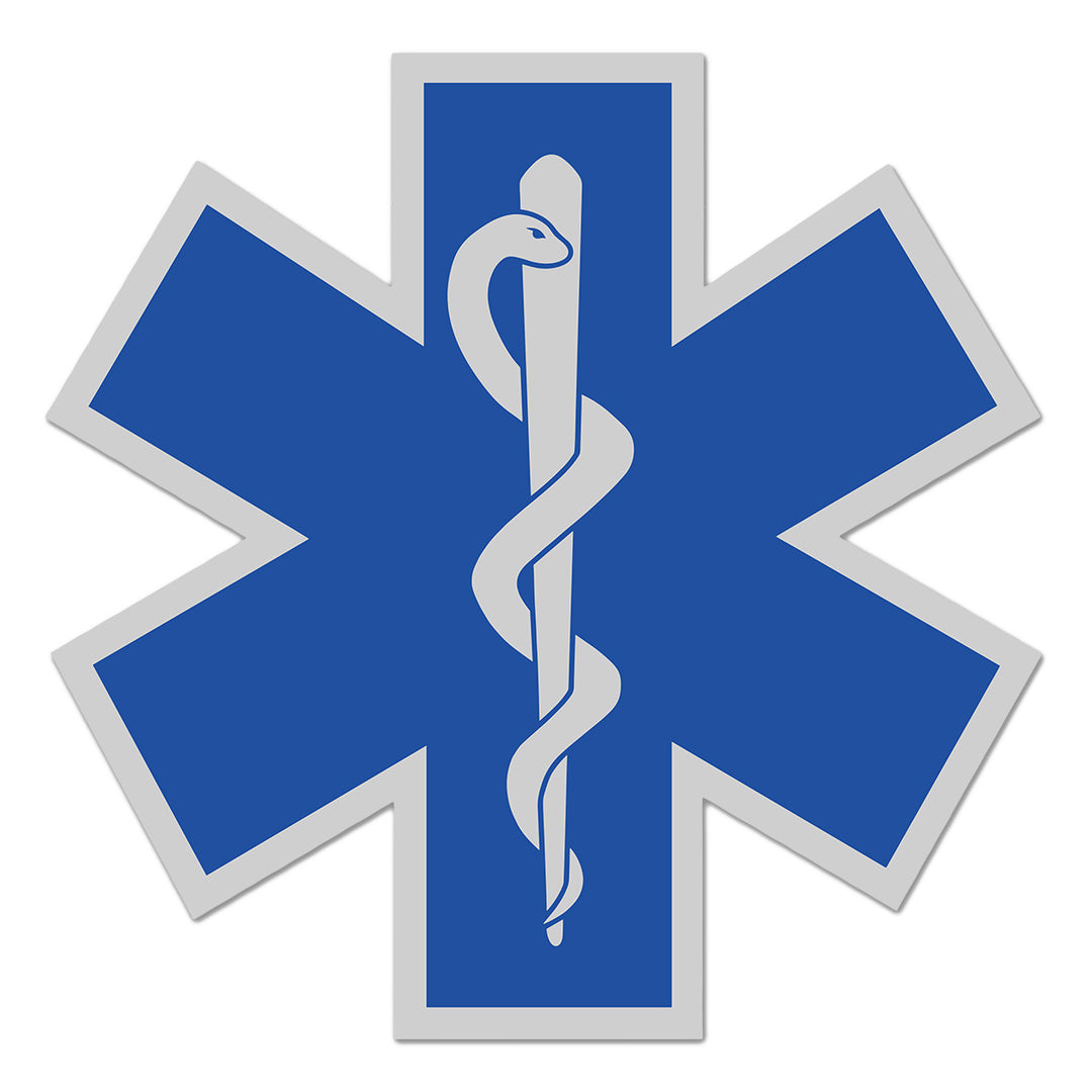 EMS decal in white background
