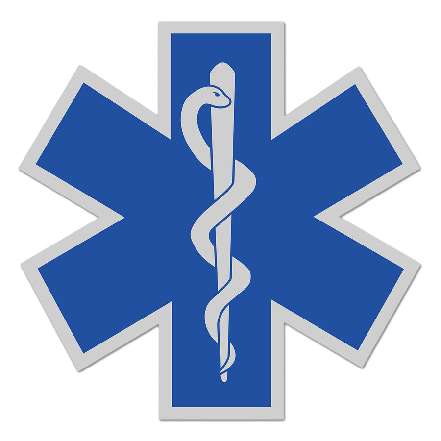 EMS decal in white background