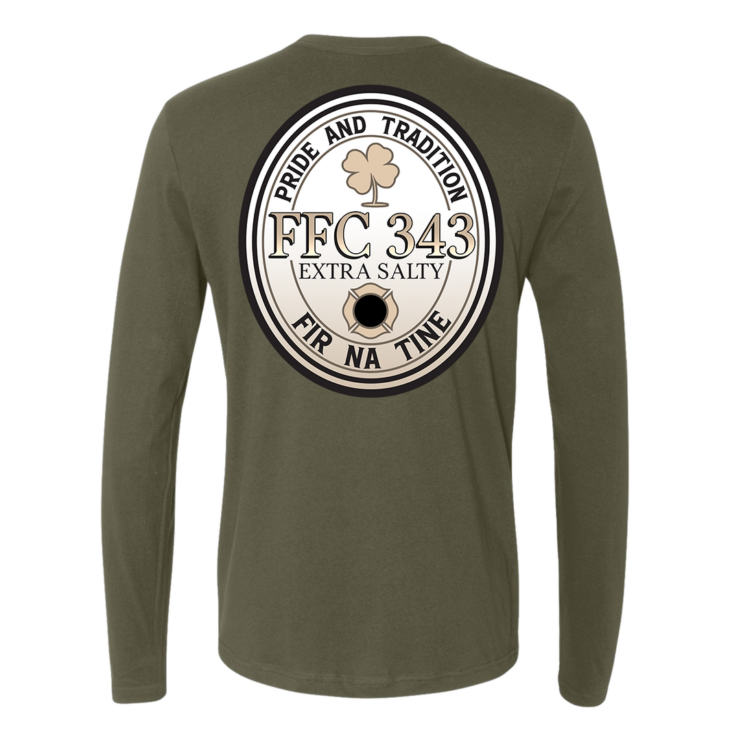 Extra Salty Long Sleeve FFC Firefighter Shirt, symbolizing tough, seasoned firemen.