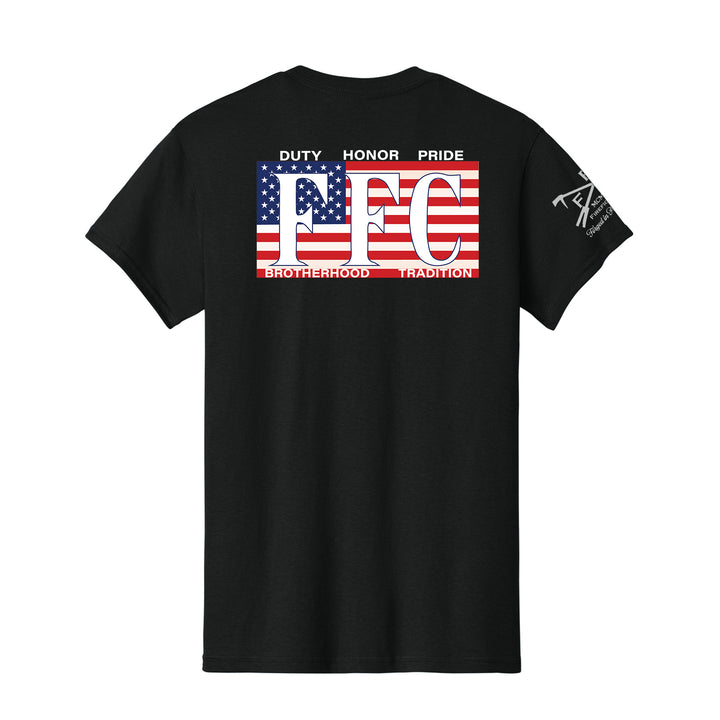 FFC 343 American Brotherhood Maltese Cross firefighter shirt in black #color_black