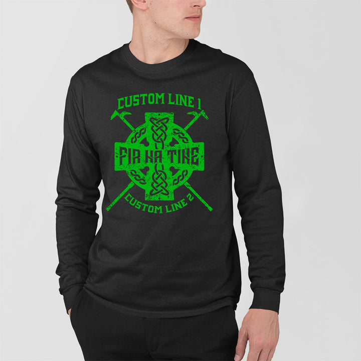 Customized Celtic Cross Premium Long Sleeve Shirt