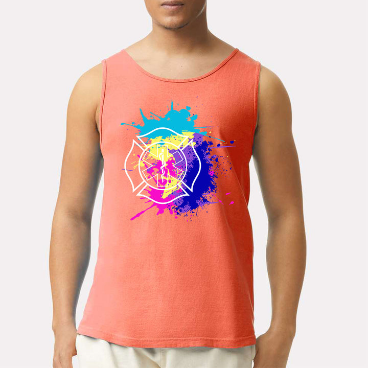 FFC 343 Fire Rescue Miami Vice Heavyweight Tank Top