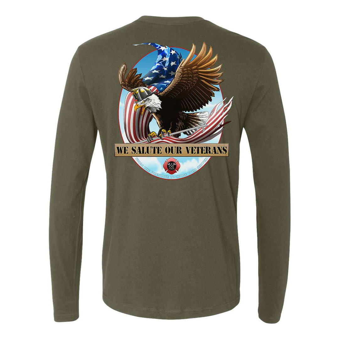 We Salute Veterans Premium Long Sleeve Shirt