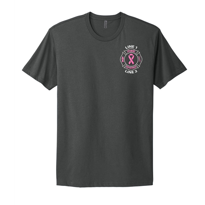 Fire Department Breast Cancer Support Shirt for crews and firefighters #color_heavy-metal