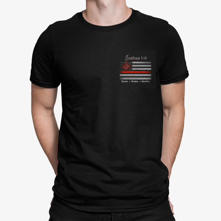 High-quality Firefighter Joshua 1:9 T-Shirt made from soft, durable fabric