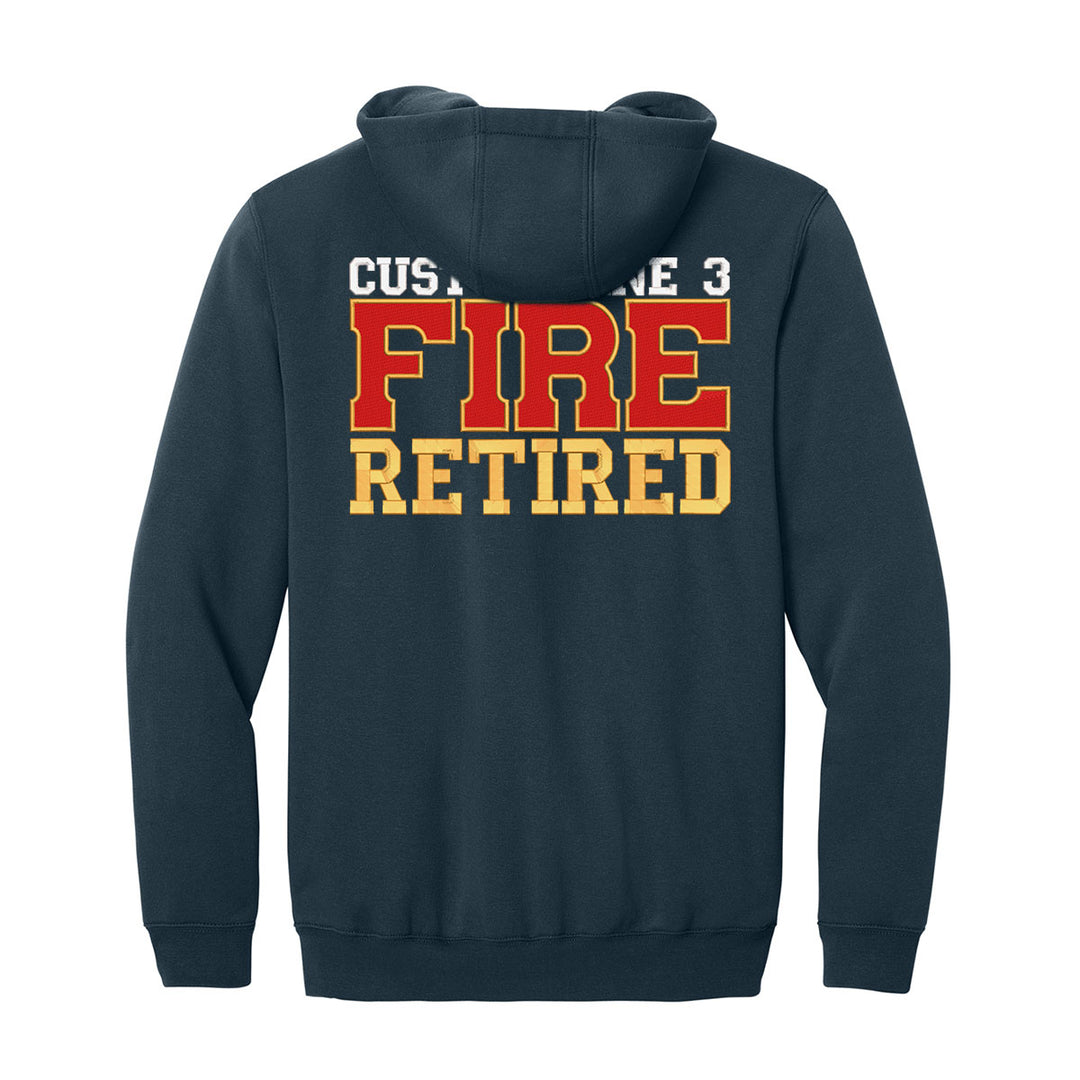 Customized Fire Retired Carhartt® Midweight Full-Zip Hoodie