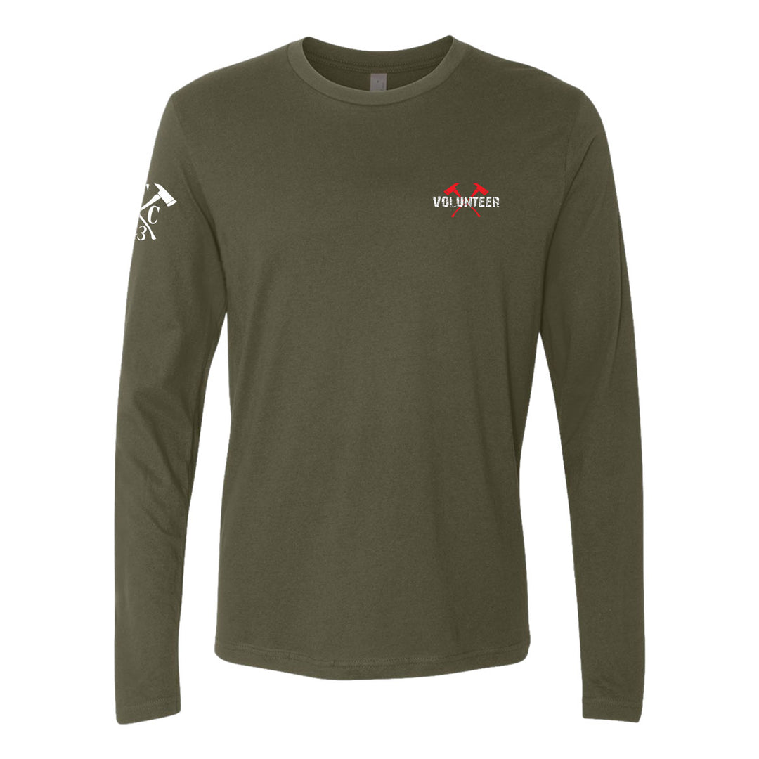 Volunteer fire service shirt with FFC 343 logo