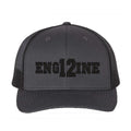 Personalized Engine Blackout Snapback Trucker Hat