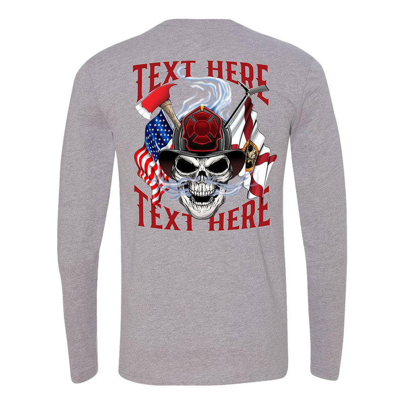 Firefighter pride long sleeve celebrating the courage of first responders.