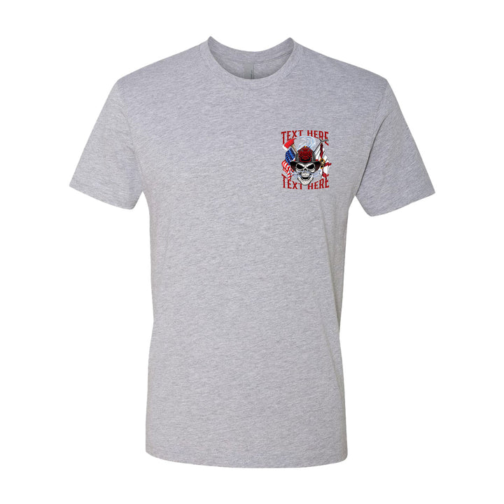 Bold firefighter-themed shirt showcasing courage and strength.