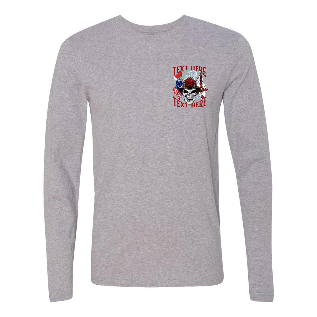 Smoke Reaper graphic long sleeve showcasing firefighter heritage.