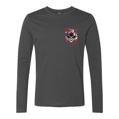 Tribute to firefighters long sleeve highlighting their dedication.