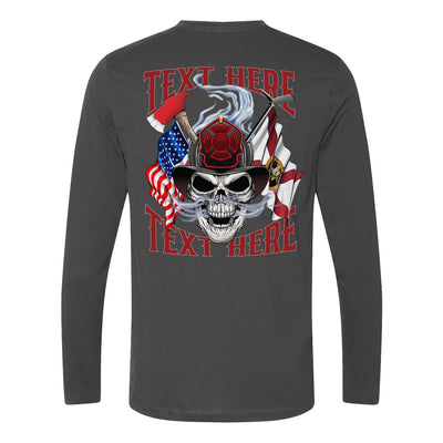 Off-duty long sleeve for relaxed days and firefighter pride.