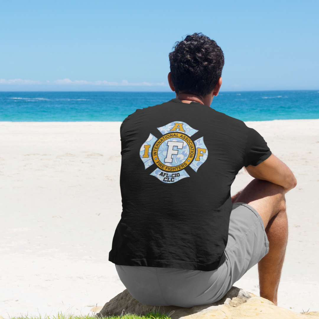 IAFF Hawaiian Firefighter T-Shirt for union firefighters on vacation