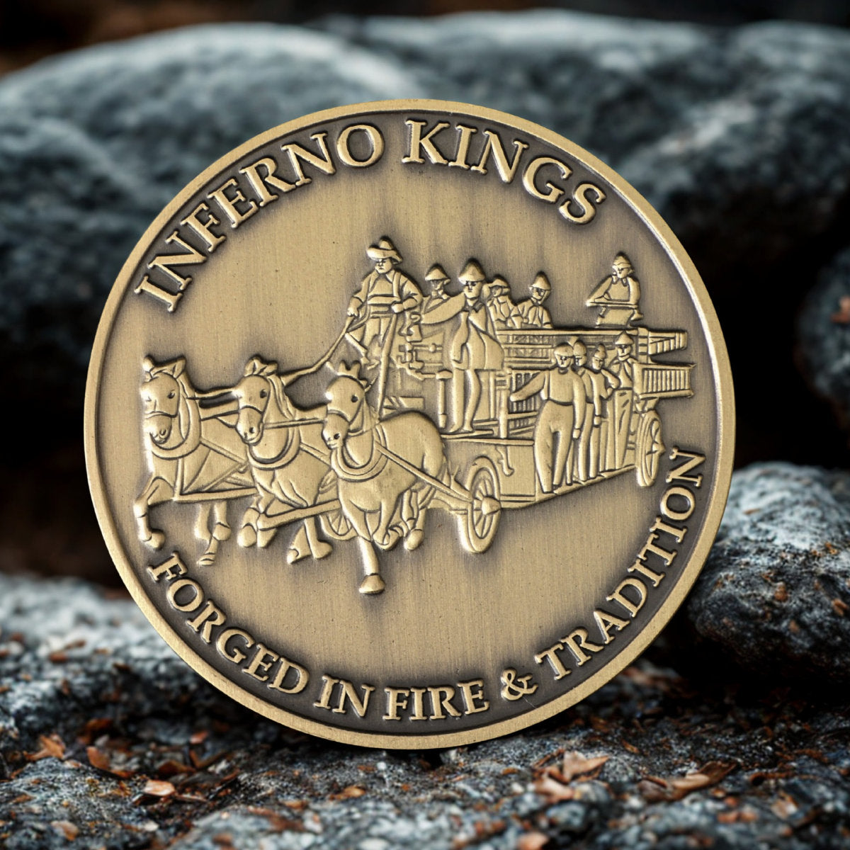 Benjamin Franklin Firefighter Challenge Coin | Inferno Kings