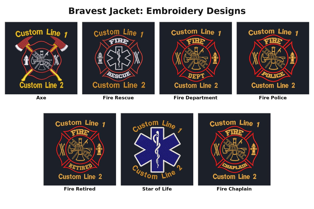 You Pick Two: Embroidered Bravest Jacket + Beanie