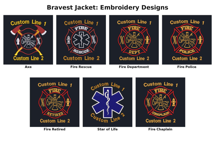 You Pick Two: Embroidered Bravest Jacket + Beanie