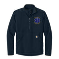 Customized Carhartt® Textured 1/2-Zip Fleece Jacket with Star of Life Embroidery