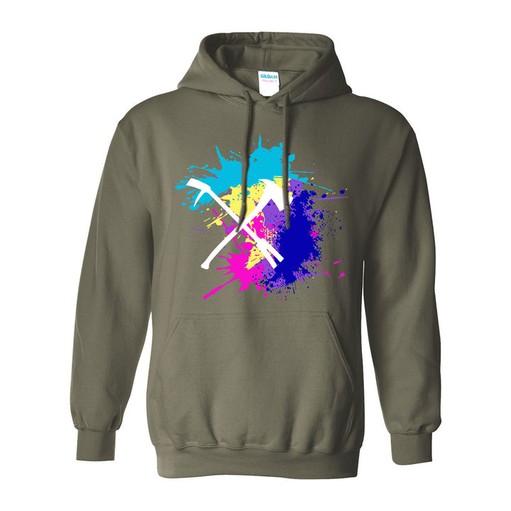 Bold firefighter hoodie with retro colors