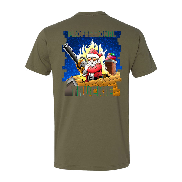 Professional Truckie Santa Firefighter Premium T-Shirt