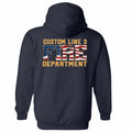 Customized USA Flag Fire Department Premium Hoodie