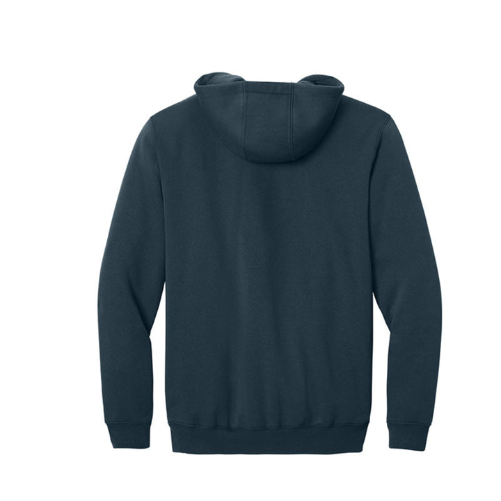 Black fleece jacket on a light gray background #color_navy
