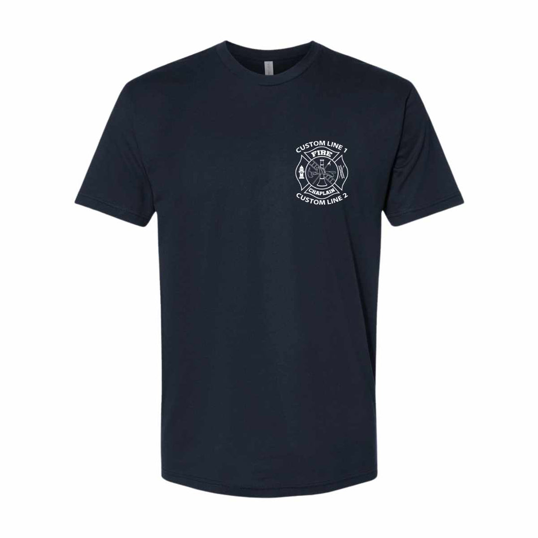 Customized Fire Chaplain t-shirt for chaplain services