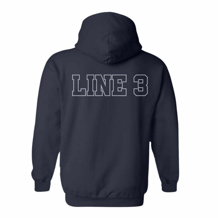 Customized Fire Chaplain hoodie for duty with department initials