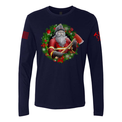 FFC 343 Wrecking Wreaths Long-Sleeve Premium Shirt for firefighters.