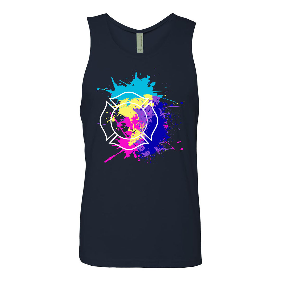 Maltese cross Miami Vice tank for firefighters