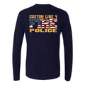 Customized USA Flag Fire Police Premium Long Sleeve Shirt
