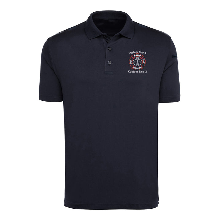 Customized Game Sportswear Cotton Tactical Polo with Fire Rescue Embroidery