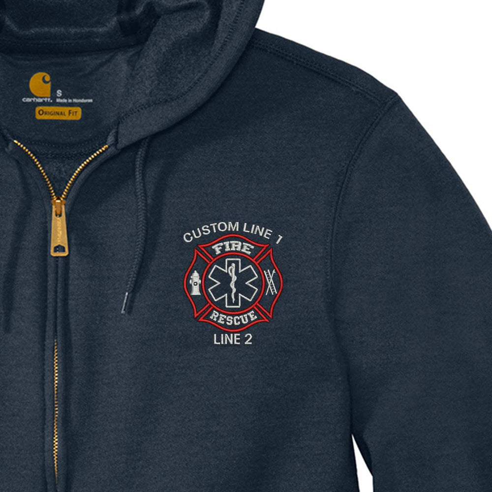 Durable hoodie built for comfort and functionality, ideal for on-the-job wear by fire service professionals.