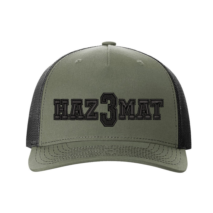 Personalized Haz Mat Blackout Snapback Trucker Hat